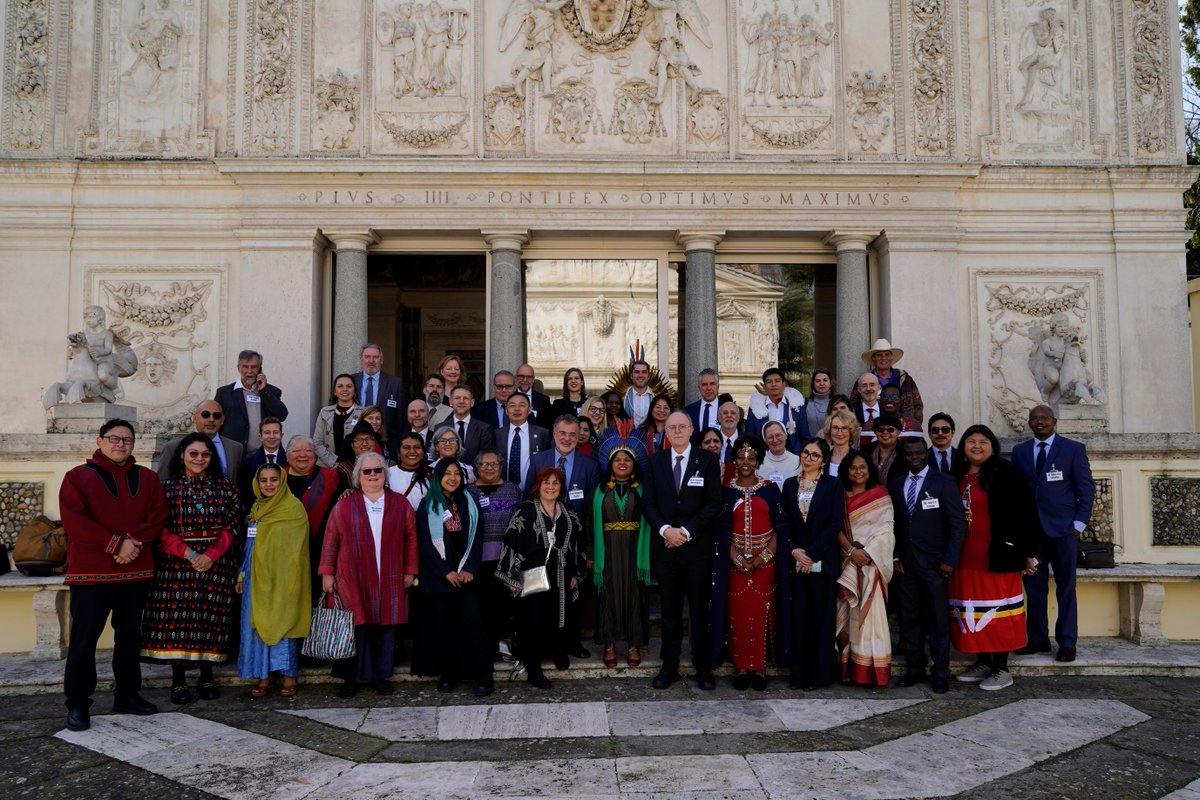 🌍🪶Last week, our board chair Dr. Lorna Wánosts'a7 Williams was invited to speak about #IndigenousKnowledge in the Vatican Apostolic Palace as part of the Meeting on Indigenous Peoples, organized by the Pontifical Academies of Sciences and Social Sciences. #IndigenousResilience