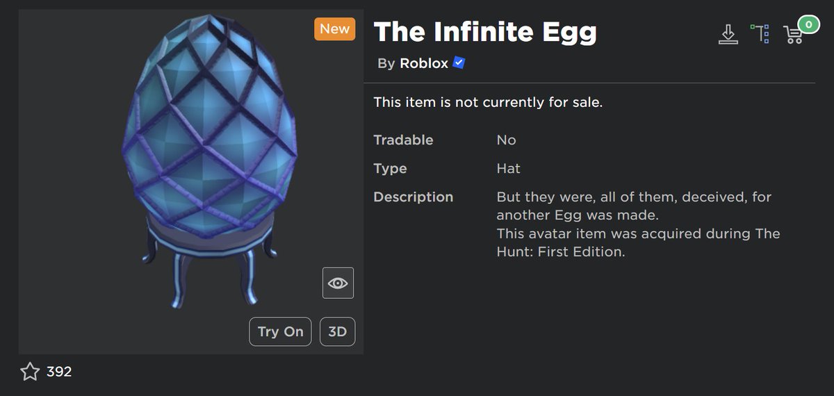 Roblox Infite Egg can be obtained by collecting 100 badges in Roblox The Hunt That's all to the count down. Nothing special LOL
