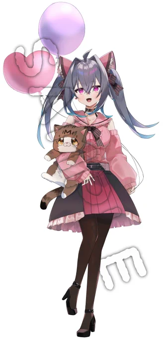 配信内で紹介しました新しい立ち絵です地雷デート服! 