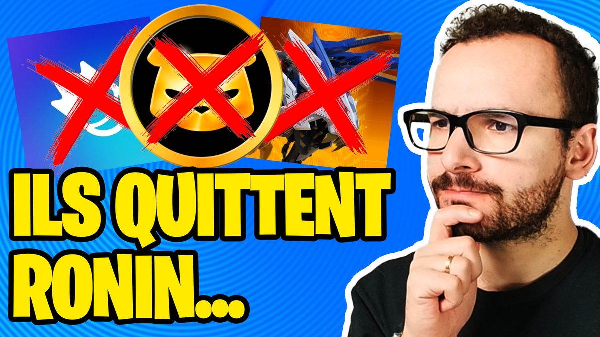 3 jeux ont quitté Ronin...

Dans ma dernière vidéo je vous dis lesquels, pourquoi et s'il faut s'inquiéter pour l'avenir du réseau

(lien en commentaire 👇)