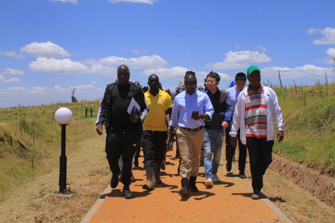OgwangOgwang's tweet photo. Just returned from Kapchorwa where I had gone to supervise works at Teryet National High Altitude training ground.

Works are now at 98% and we expect full completion by end of this month. The facility is expected to be commissioned by the President in April. https://t.co/UsfBPpnedA