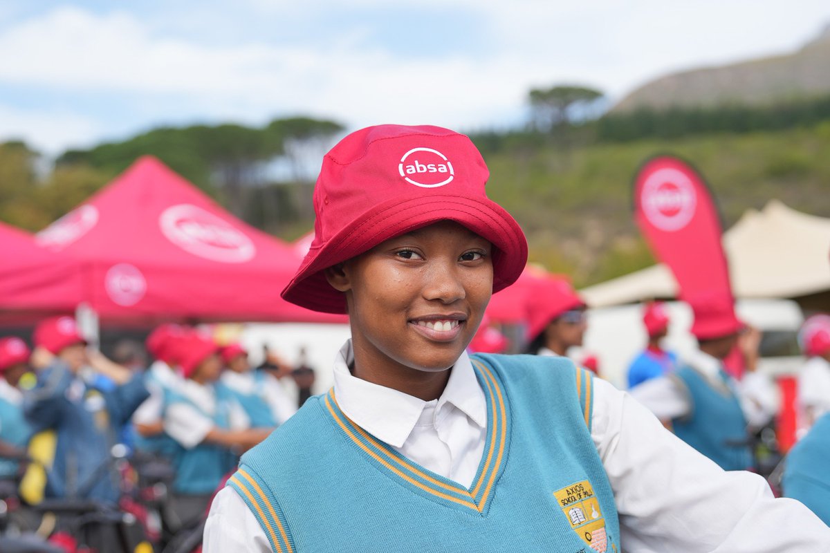 #NewBikeDay with @Absa and the @CapeEpic. 50 girls from Axios School of Skills received their bicycles in the Stellenbosch race village today. Implementation partner - @WILDLANDSSA