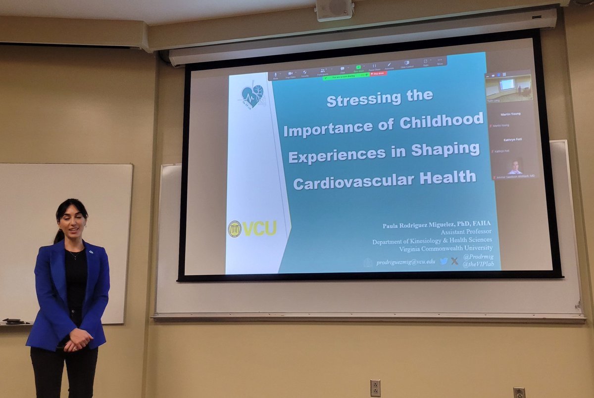 Amazing talk by @Prodrmig at @UABCardiology! Fascinating data on the effect of early life stress on #CV health 👏🏽👏🏽👏🏽👏🏽