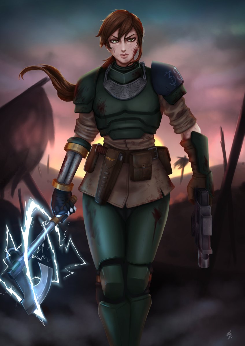 Comm for my friend <a href="/itsyaboiMom/">Mom</a> 
#WarhammerArt #warhammer40k