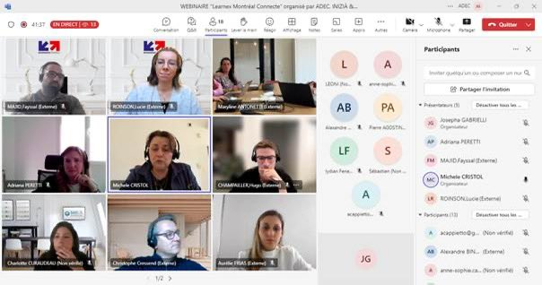 ADEC_Corse's tweet photo. 💻#ADEC #INIZIÀ & @businessfrance près de 20 participants ont suivi le WEBINAIRE #Learnex #MontréalConnecte🇨🇦 @PN_MTL
🎯Présenter la mission aux entreprises corses #Tech pour qu’elles candidatent à l'AMI & participent à cet événement en octobre ➕INFOS SUR https://t.co/tfKdjzHVc1 https://t.co/DzYR95RkQ3