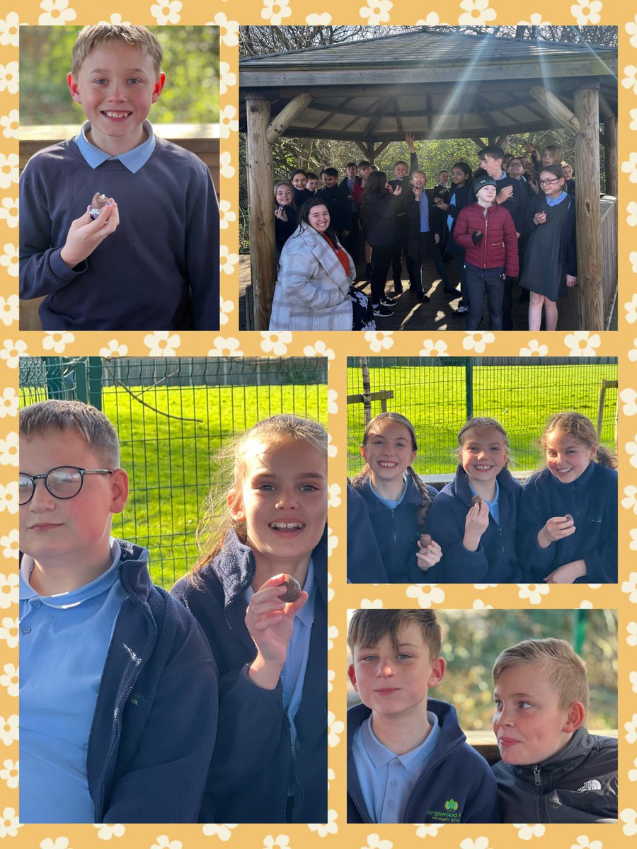 Lots of smiles here for the Easter Egg hunt! 🐣 🍫 <a href="/misskhankwp/">Libby Khan</a> <a href="/KingswoodParksP/">Kingswood Parks Primary School</a> #KWPEasterEggHunt