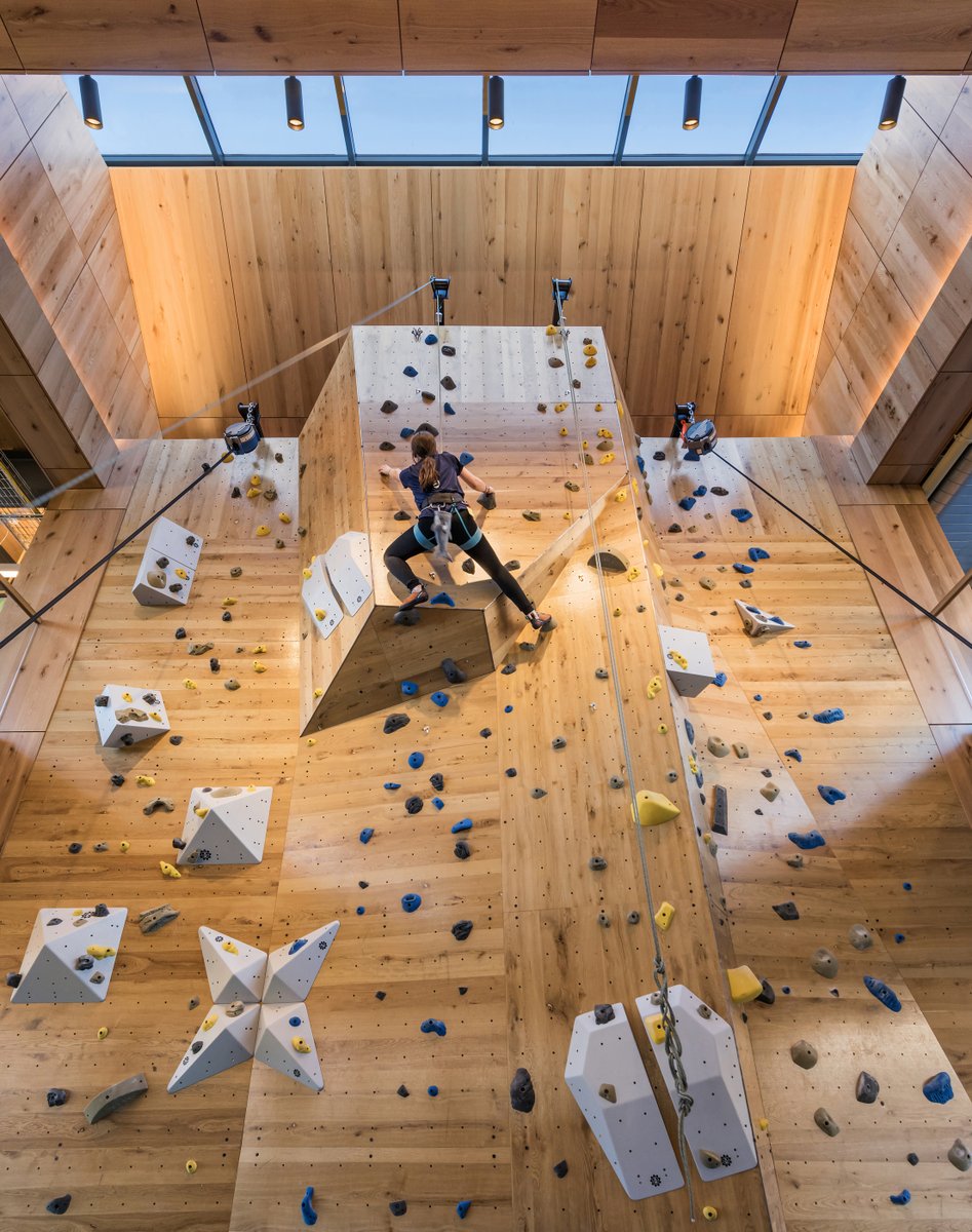 CheriseLakeside's tweet photo. In this latest episode of the @ARCAT_news @DetailedPodcast #DetailedPodcast, I am joined by Sam Batchelor, AIA, LEED AP – Partner at @designLABBERS architects in Boston, Massachusetts.

We are chatting about the amazing @QuinnipiacU Health and Wellness Center in Hamden, Connecticut.

You can listen in here: https://t.co/aft1x1JPEO

Uniting three previously separate departments – health, counseling, and recreation – the Quinnipiac Health and Wellness Center marks a groundbreaking integration, complemented by innovative programs in social and nutritional education.

At the inception of the design journey, the creative team advocated for the incorporation of biophilic design principles, drawing from documented advantages for the mind, body, and spirit.

The building is designed to #LEED Gold, using mass timber as a strategy to reduce overall embodied carbon.

Since opening, weekly student visits have more than tripled from 3,500 visits at the old facility to 12,000 visits at the new building! Wow!

Check it out!

Project Team:
Architect: designLAB architects
Associate Architect: S3 Design Inc.
Civil Engineering: NLJA
MEP/FP Engineering: Buro Happold
Structural Engineering: Buro Happold
Sustainability + Energy Modeling: Buro Happold
General Contractor: FIP Construction, Inc.
Landscape Architect: Stimson Studio

Photo Credit: Anton Grassl
Podcast Production: @Gablmedia

#CSIKraken #Architecture #MassTimber #BiophilicDesign #HealthAndWellness