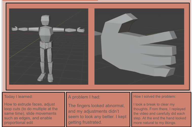 G7-9 <a href="/RVSDiscoveryTr/">Discovery Trails Online School</a> were working on learning how to use the interface for blender by designing a human. Here are some of today's reflections. <a href="/rvsed/">Rocky View Schools</a> <a href="/Blender/">Blender 🔶</a> <a href="/Blender/">Blender 🔶</a>