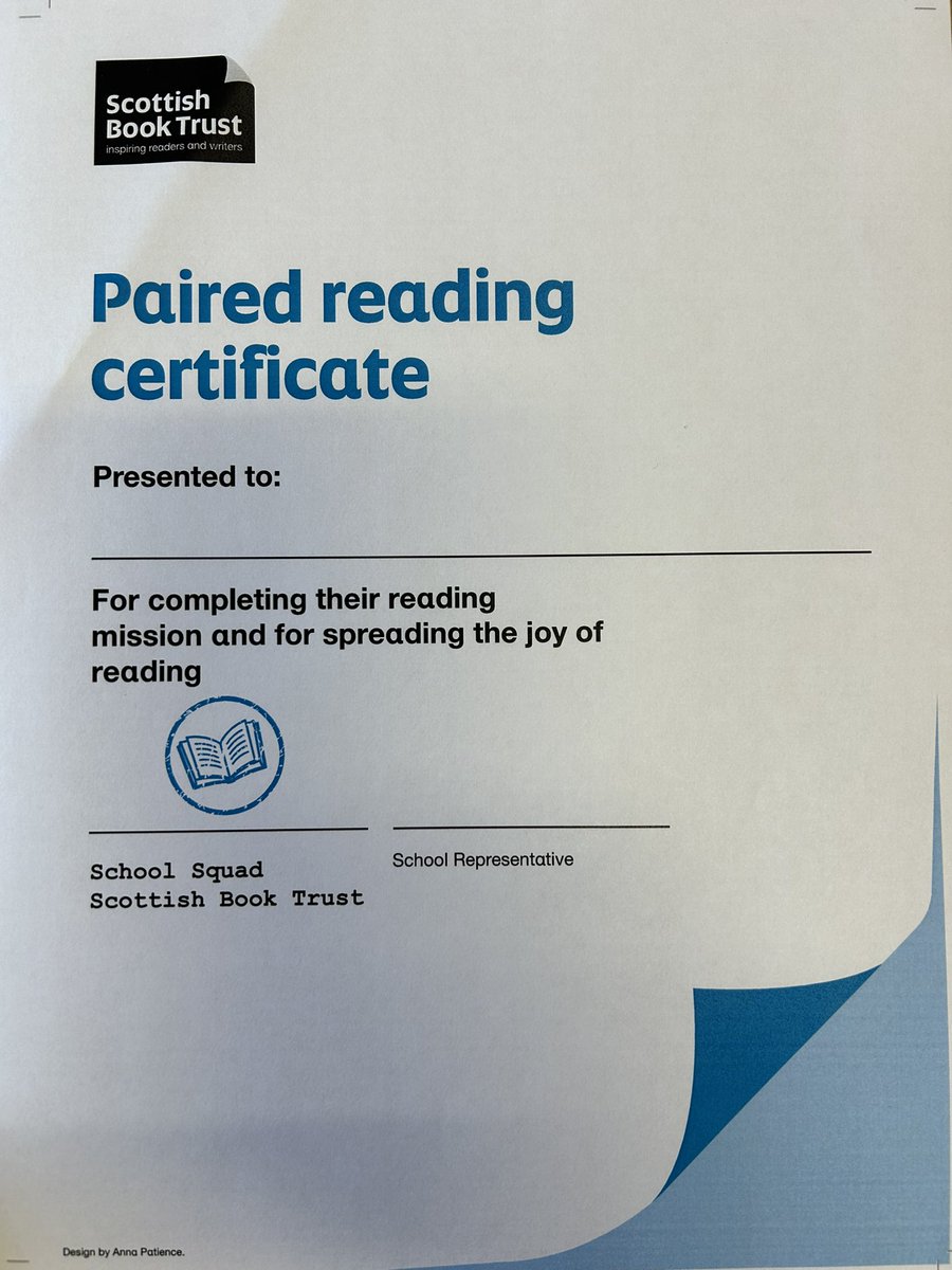 Our P5/6 pupils received their #PairedReading certificates today in recognition of their work encouraging our younger pupils to develop their reading skills and spread a love of #ReadingForEnjoyment. @scottishbktrust @WL_UNCRC @wl_literacy