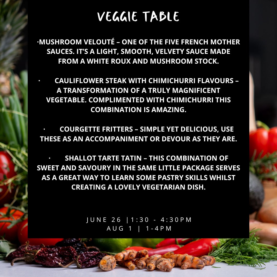 This workshop celebrates the joy of cooking with vegetables and offers a delightful experience for anyone passionate about wholesome, plant-based cooking 🥦🥕. Book now through the link in our bio!