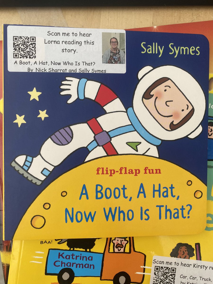 We are further developing our lending library and are beginning to add recordings of our staff reading some favourite stories that your child can enjoy at home by scanning the QR codes. We will build up our collection over time. We hope you enjoy! 📚 @SAC_Reads
