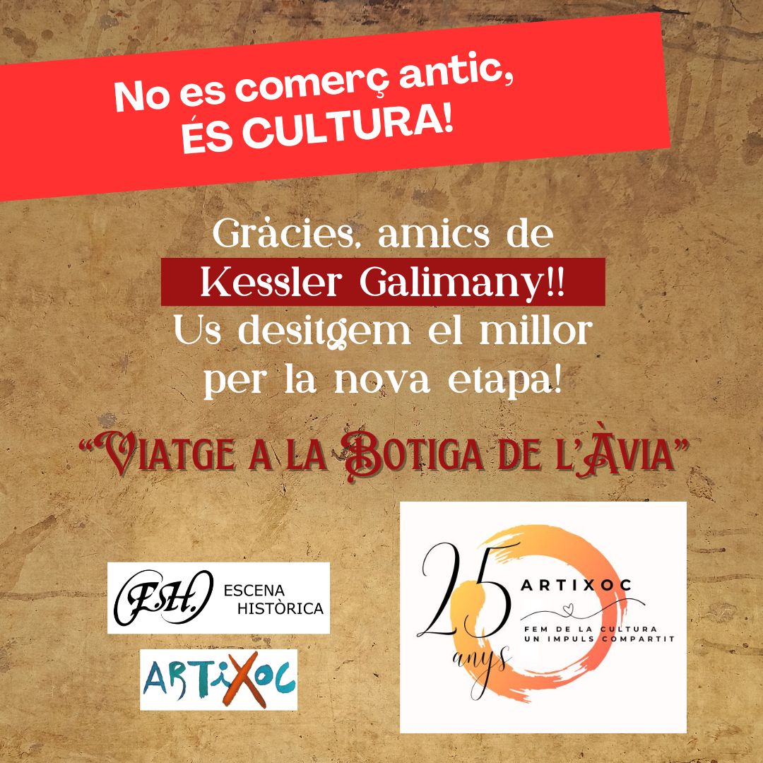 NO ES CUIDA DEGUDAMENT EL COMERÇ ANTIC! 😡
Estem consternats i tristos.
Cal valorar i protegir el llegat del comerç antic.
Les botigues antigues aporten caràcter, cultura i humanització a barri.
Trobem a faltar els amics de la Pastisseria Kessler Galimany.