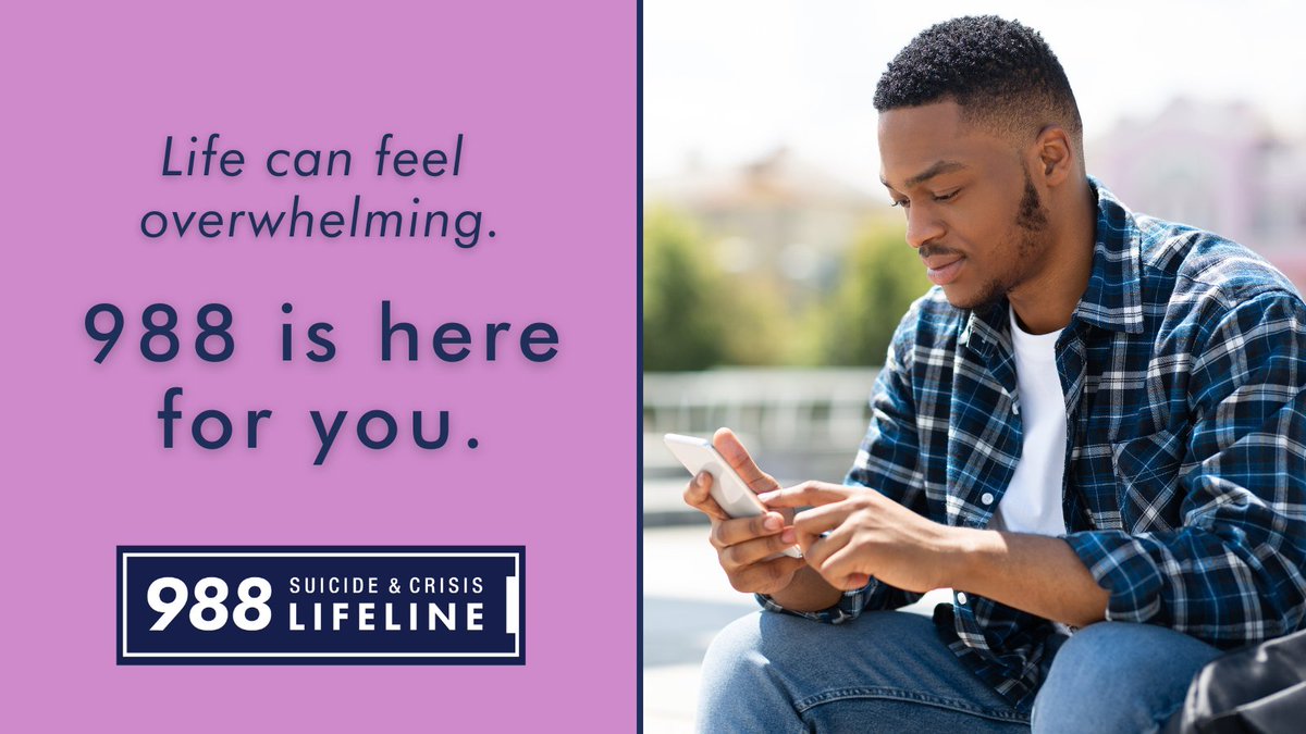 When life gets tough, there is hope. The #988Lifeline is here for you, whenever you need someone to talk to.