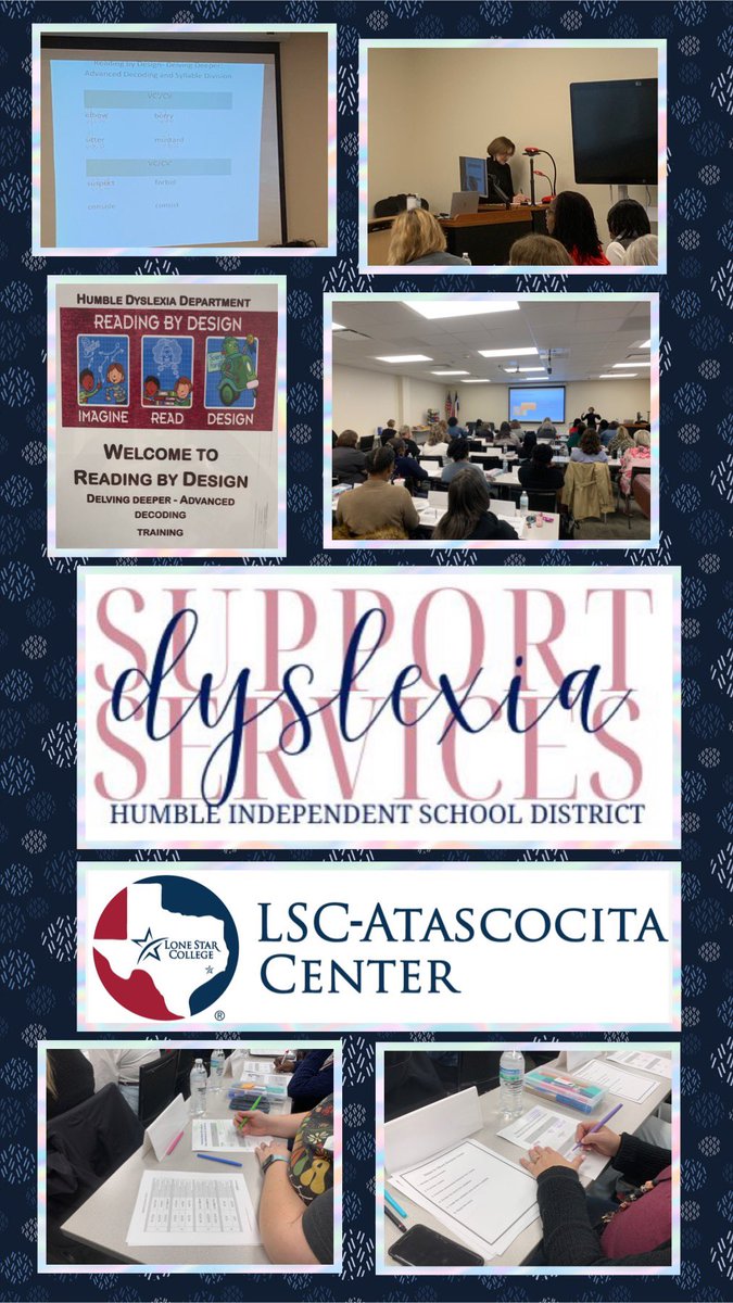 Humble ISD Dyslexia went to college this week! Shout out to @LSCAtascocita for hosting our RBD sessions: Successful Implementation in Secondary Classrooms and Advanced Decoding. We appreciate you welcoming @R4Dyslexia for our grant-sponsored sessions!