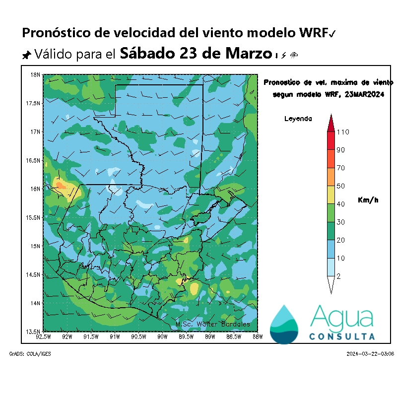 AlertaGt502's tweet photo. Pronóstico del tiempo🇬🇹Sábado 23 de Marzo
1📝 Por acercamiento del Sistema Frontal #41 se esperan chubascos  en la mayor parte del país el sábado, leve descenso de temperaturas durante 24 horas, con rachas de viento de hasta 50km/h

#ClimaGt #TraficoGt
#FrenteFrío41 https://t.co/LNa8CvIGWR