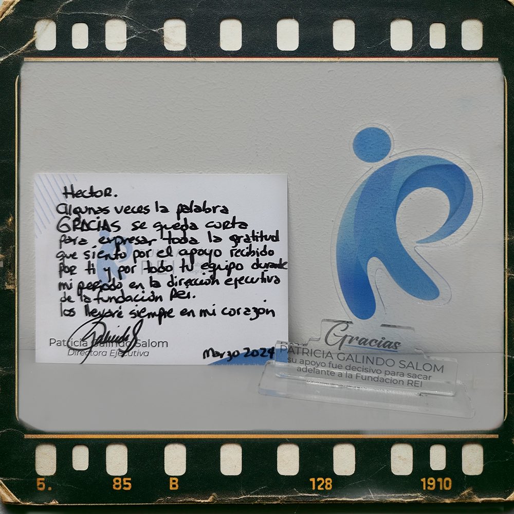 smartinfoco's tweet photo. En la vida hay momentos de película que nos llenan de satisfacción, más allá de cualquier relación comercial. 

Ha sido espectacular trabajar con la Fundación REI bajo tu liderazgo,  Patricia. 

Nos alegra haberte acompañado en los duros retos que se generaron en la pandemia. https://t.co/K6wIpNk3nD