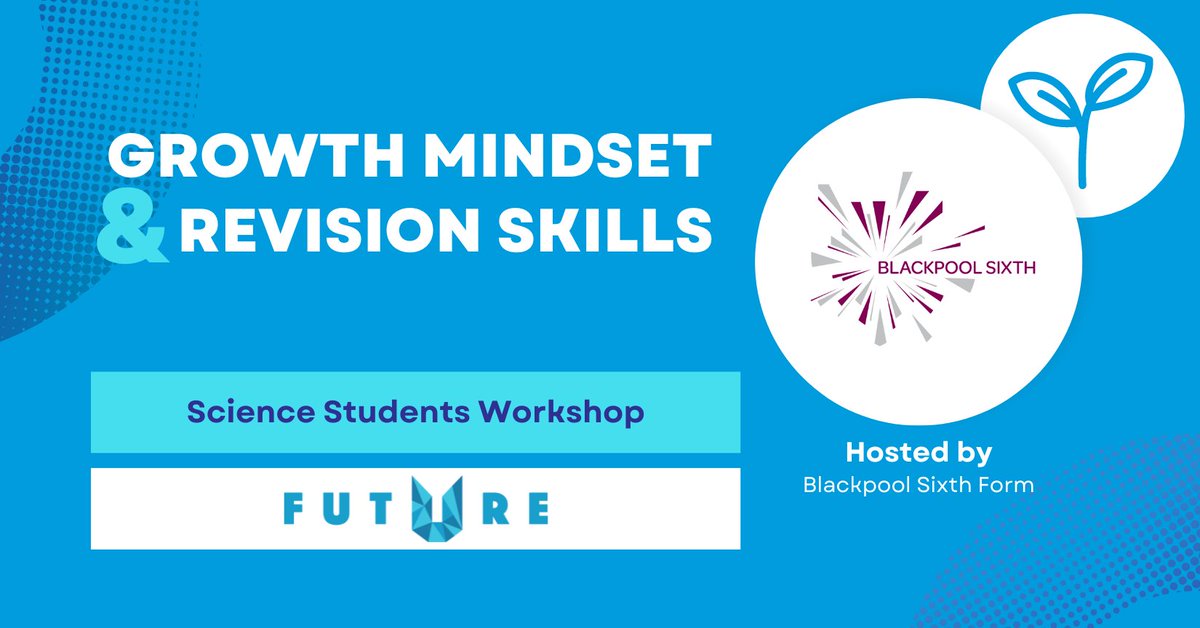 🧠This afternoon, we have been at @BlackpoolSixth to deliver our Growth Mindset & Revision Skills workshop. 🎯Alan and Aaron have been with a group of the science students looking into new ways of revising and techniques to keep their motivation levels at a high.