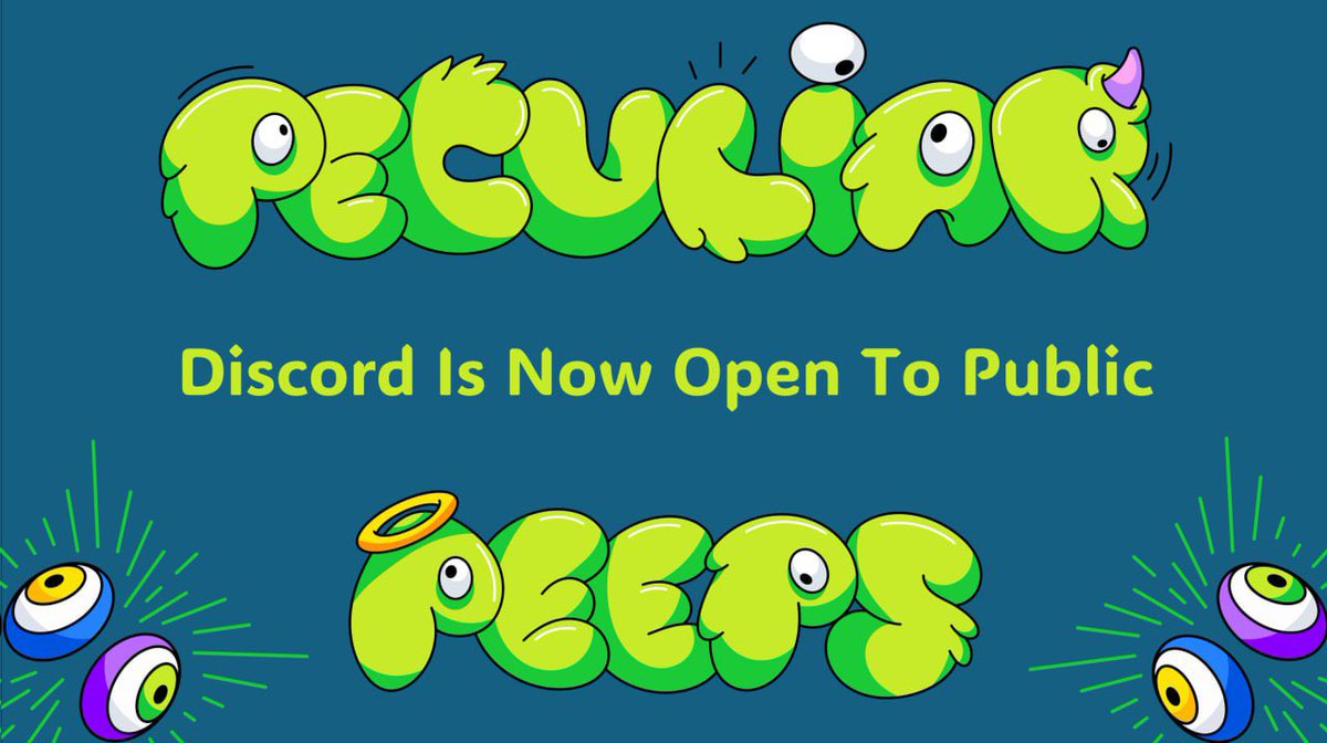 🚨 Announcement! 👋 The Peculiar Peeps public discord is now LIVE! 🥳 Welcome! Everyone! 🎉 Join us in our most mysterious and peculiar adventure! 🙌 We can’t wait for you to see what’s coming! 🫨 Here’s a link to our Discord! 👇👇👇 discord.gg/ZQX7wdswGK