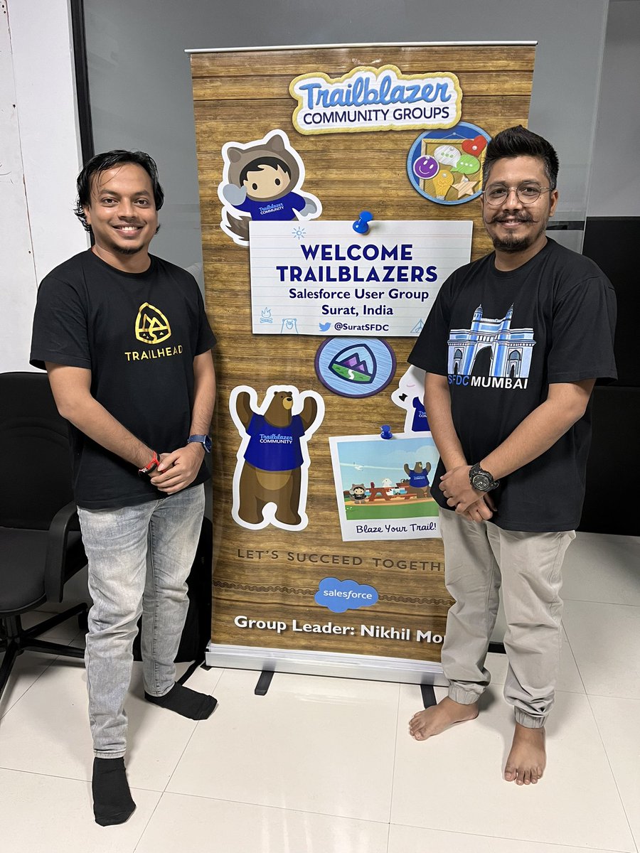 Extending a huge gratitude to <a href="/sf_abhishek/">Abhishek Verma 🌩️</a> for gracing our Financial Services Cloud workshop at <a href="/SuratSFDC/">Salesforce User Group, Surat, India</a> with his invaluable insights! Your expertise has immensely benefited our community. Thank you!
#trailblazercommunity #surat #success  #thanks