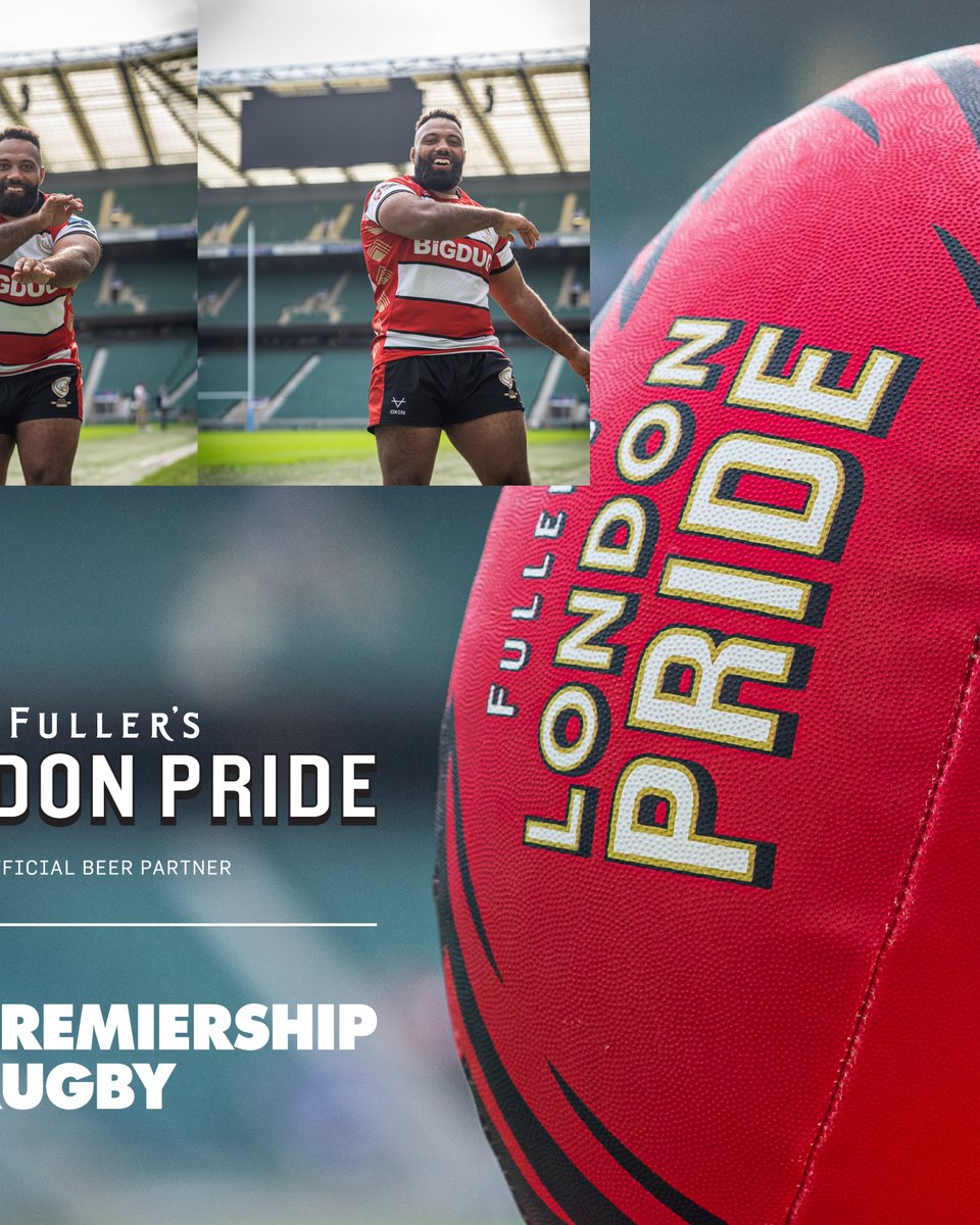 Ready for round 13. 🍻 Fuller’s London Pride, the Official Beer of @premrugby. #SupportWithPride ❤️