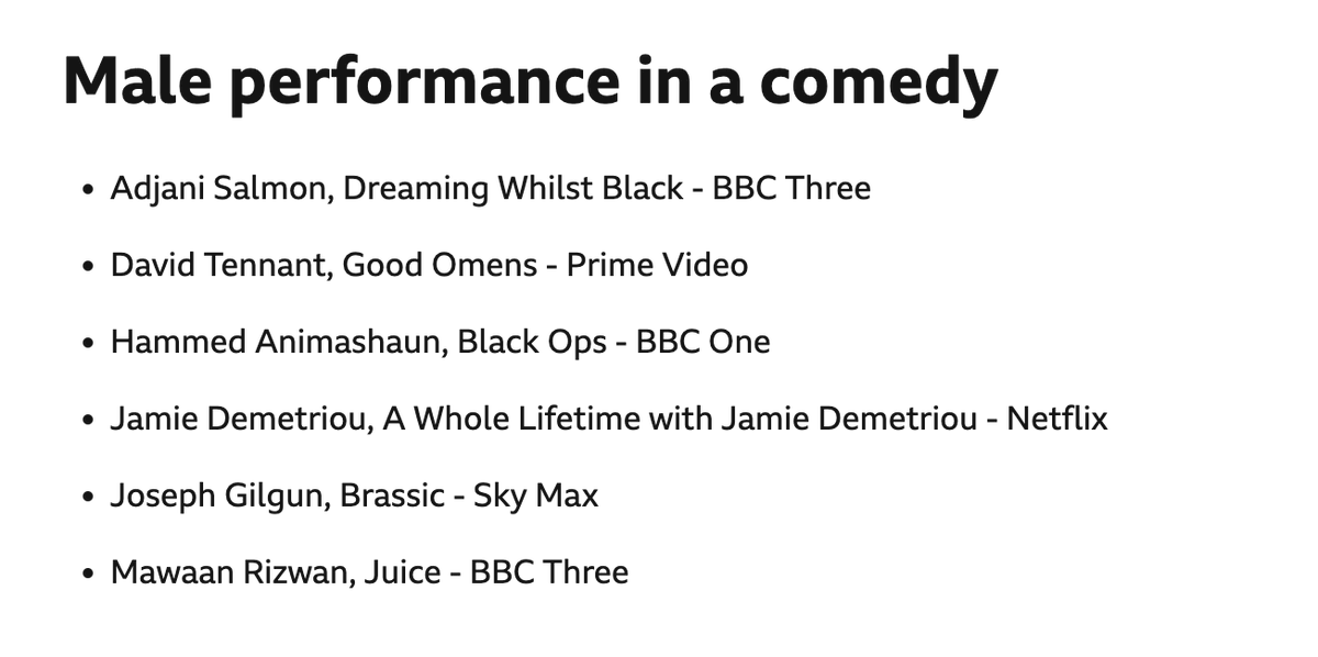 A huge congratulations to #JamieDemetriou on his #BAFTATVAwards nomination!