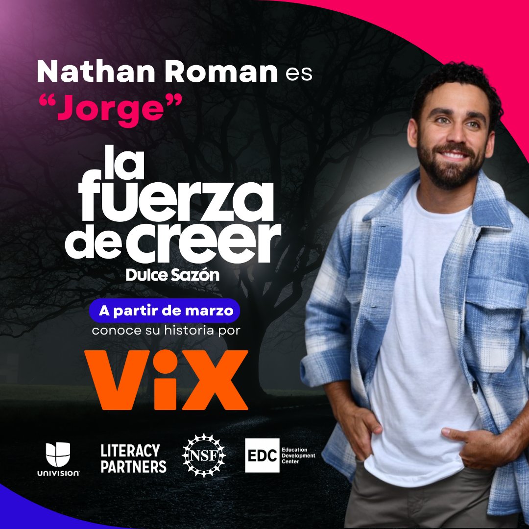 UniContigo's tweet photo. ¿Listos para una historia que tocará tu corazón? 🫶🏼
El domingo 24 de marzo llega el estreno de #LaFuerzaDeCreer Dulce Sazón’ en @vix. Acompaña a esta familia en su viaje lleno de sacrificios, amor y determinación por perseguir sus sueños. ¡No te lo pierdas! 🎥✨ https://t.co/MMI4Elk0FR