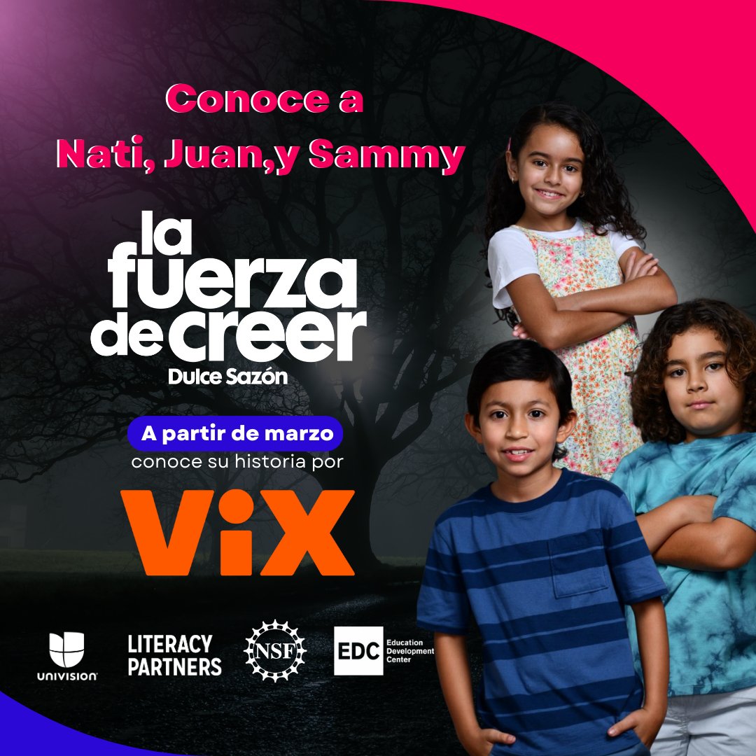 UniContigo's tweet photo. ¿Listos para una historia que tocará tu corazón? 🫶🏼
El domingo 24 de marzo llega el estreno de #LaFuerzaDeCreer Dulce Sazón’ en @vix. Acompaña a esta familia en su viaje lleno de sacrificios, amor y determinación por perseguir sus sueños. ¡No te lo pierdas! 🎥✨ https://t.co/MMI4Elk0FR