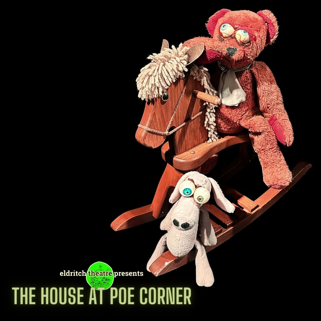 EldritchTheatre's tweet photo. Meet the creatures of The Ghoul-Haunted Woodland of Weir: Poe Bear, a morbid, obsessed, compulsive old bear and his dearly hated fiend Cutlet, a gullible, nervous, and luckless little piglet.
See them in THE HOUSE AT POE CORNER April 11-21st https://t.co/gaaHmUn185
#theaTO https://t.co/6dGDr2zJFe
