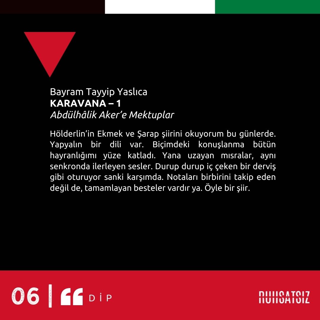 Bayram Tayyip Yaslıca “Karavana-1” yazısıyla Ruhsatsız 06’da. #ruhsatsızdergi #bayramtayyipyaslıca