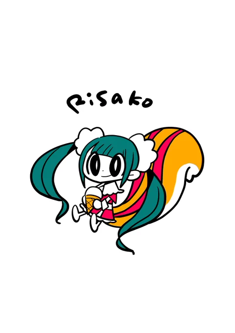 イラストレーターと、ママと、オタクもしてるアイドルりさこさんのファンアートです 