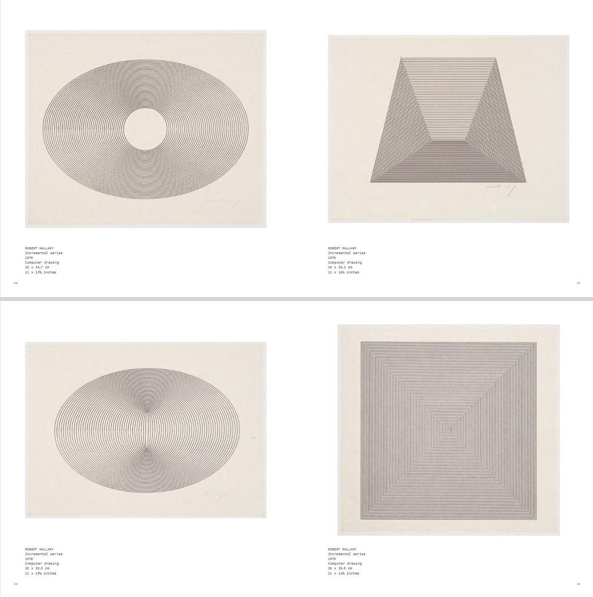 MrPrudence's tweet photo. Incremental Series - Robert Mallary, 1970
→
From the exhibition catalogue: 
Writing New Codes
Cordeiro / Mallary / Molnar
Mayor Gallery (2019)

Which is available here (PDF)
→
https://t.co/yORhfSdbsJ https://t.co/UNafYHVE4F