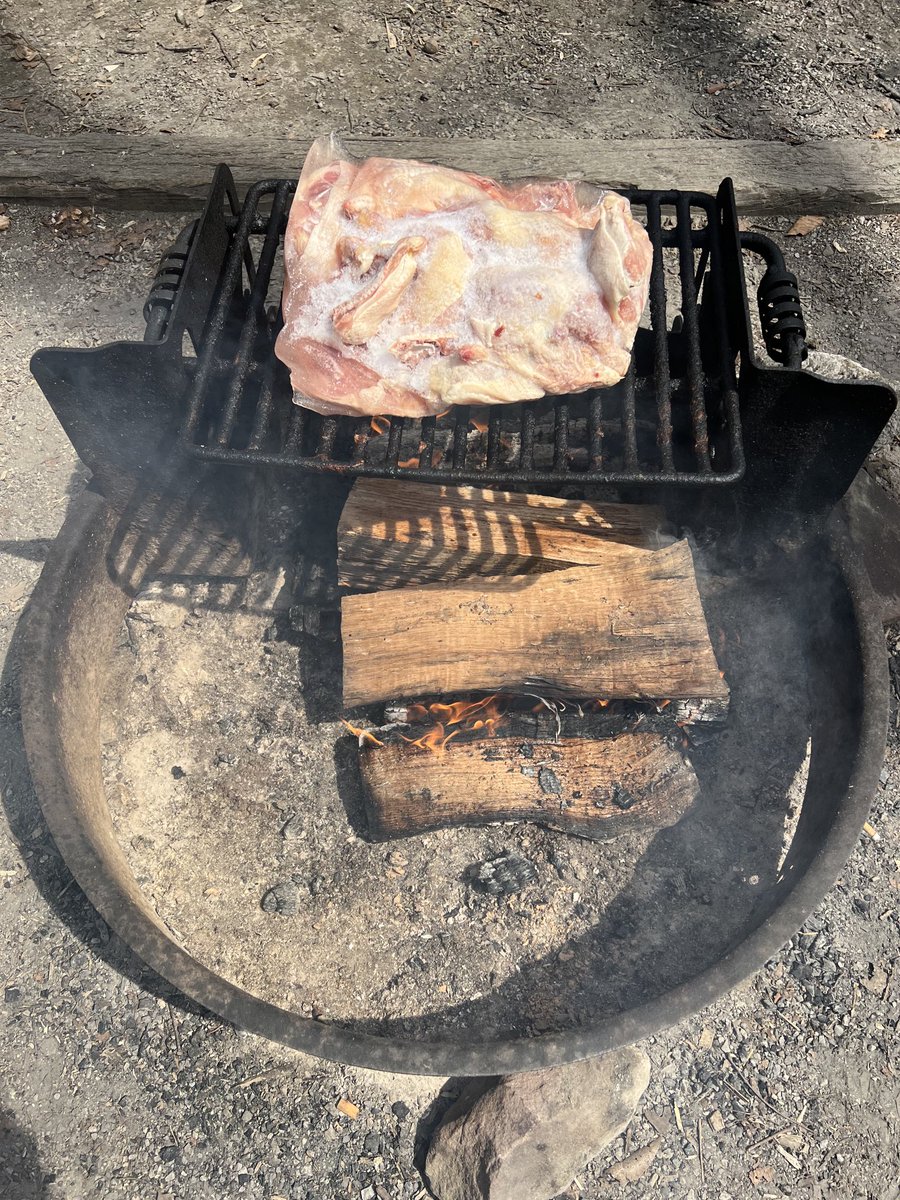 Everything you hear about the frozen chicken at #BM100 is true.