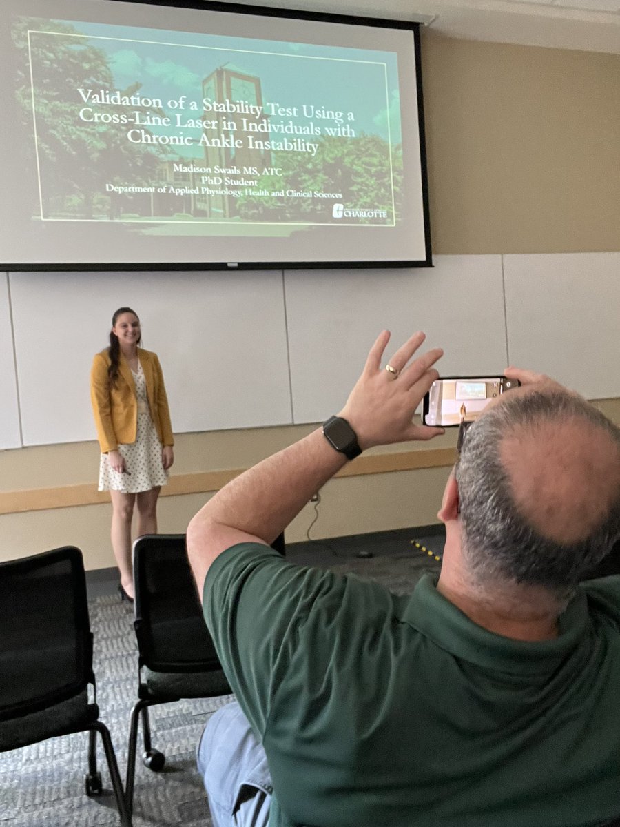UNCC Biodynamics Lab (@unccbiodynamics) on Twitter photo Proud dad moment for <a href="/LukeTDonovan/">Luke Donovan</a> as his PhD student completes her first presentation at the Graduate Research Symposium on campus today. Great job, Madison! Proud dad moment for <a href="/LukeTDonovan/">Luke Donovan</a> as his PhD student completes her first presentation at the Graduate Research Symposium on campus today. Great job, Madison!
