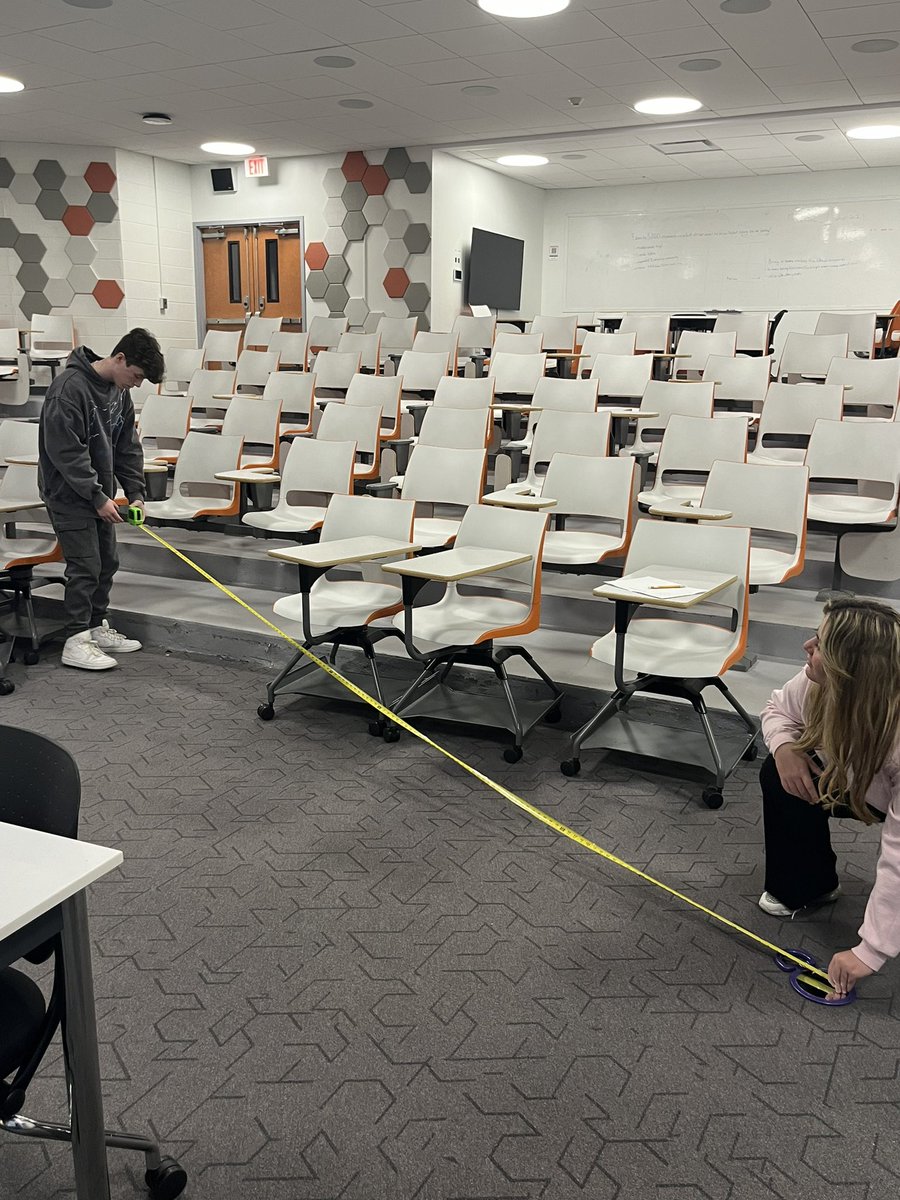 JessicaLeitman's tweet photo. #Team202 Ss used a tape measure &amp;🪞to find heights of objects in K110. They calculated the height of the exit sign, projector, and a 🕰️. #WeAreChappaqua #Iteachmath #sketchingfun @MrInhaber @jsullivan165 @PlateKaitlyn @Greeley_Math @Lauren_Olmo @ski626 https://t.co/sYPYvqqaym