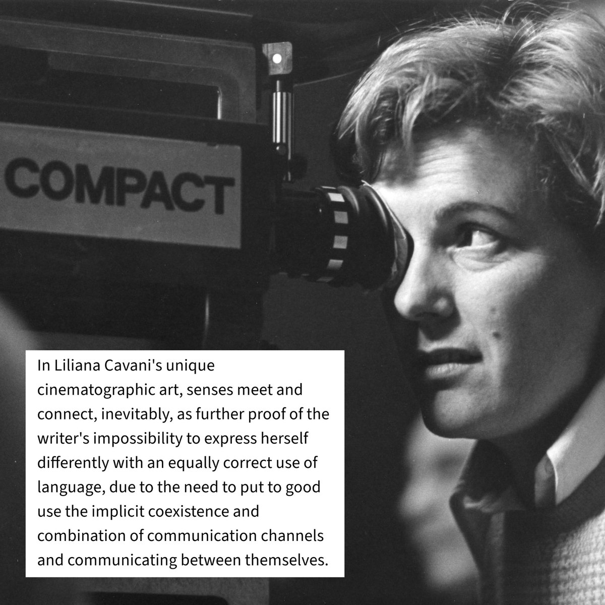 Today we’re meeting the legendary Liliana Cavani. Take a look at the unforgettable encounter with an icon of Italian cinema!

#lilianacavani #cinemaitaliano #cafoscarishortfilmfestival