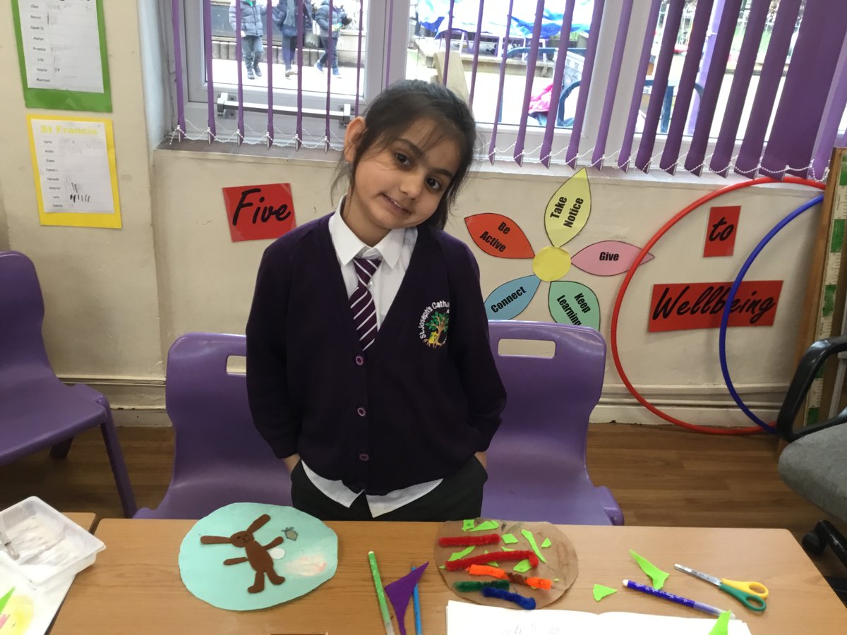 Year 1 were designers and textile artists when making their own logos for our school. They thought about how to cut and stick materials together to make a logo that represents our school.