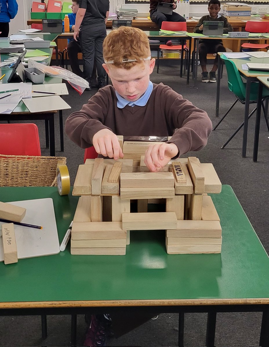 I think we may have an architect in the making! @StBlanesGCC @MrOBrienPrimary @gw14gillfillan1 Great focus whilst planning out his design. #stem #indoorplay #design