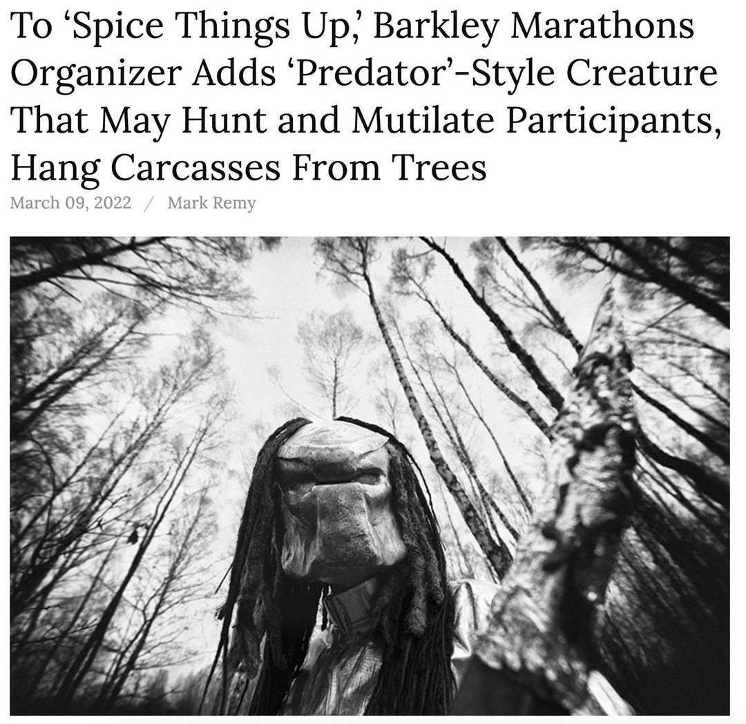 Whoever though of running #BM100 next year....don't.

This one suggested by dumbrunner on Insta might be even too nice for what Laz is gonna do if 7 finish this year 😂