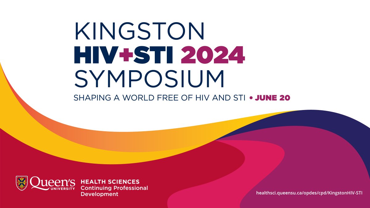 Join us June 20th to discuss trends in HIV + STI treatment in Kingston! Enhance your practice and collaborate with local experts 👇 @QueensuDOM @PrameetSheth @AlicePharmd @QueensUHealth @NPAOntario Register & save! Early bird rate ends March 30: healthsci.queensu.ca/opdes/cpd/king…