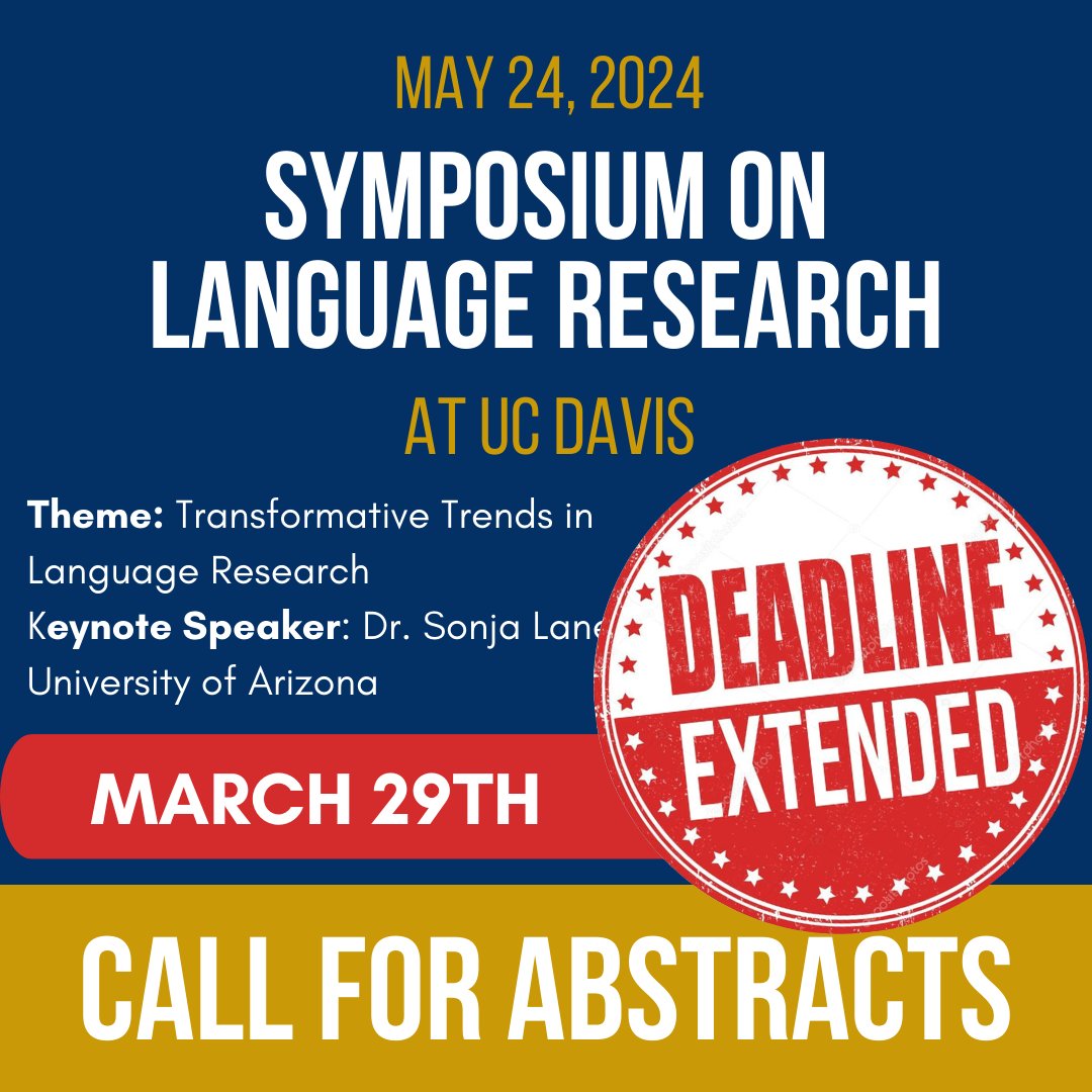 Hi all! We're reminding you that the deadline for abstract submission was extended for March 29th at 11:59pm.  If you are interested in submitting an abstract, you are still able to do so!