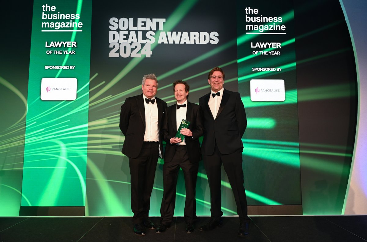 BDBpitmans's tweet image. We're delighted that last night, partner Oliver Kelly won the 'Lawyer of the Year' award at @TheBusinessMag's Solent Deals Awards 2024.

We were also pleased to take home the 'Small Deal of the Year Award' for our work on the acquisition of Hythe Ferries by Red Funnel.

#SDA24
