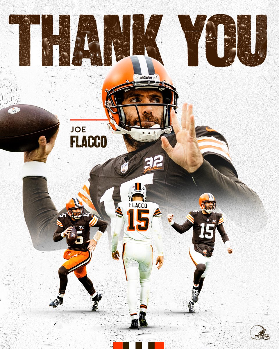 Joe, it was one helluva ride. You brought such a sense of joy and genuine excitement to this team game in and game out. We were proud to have you in the orange and brown and we wish you nothing but the best in Indianapolis.