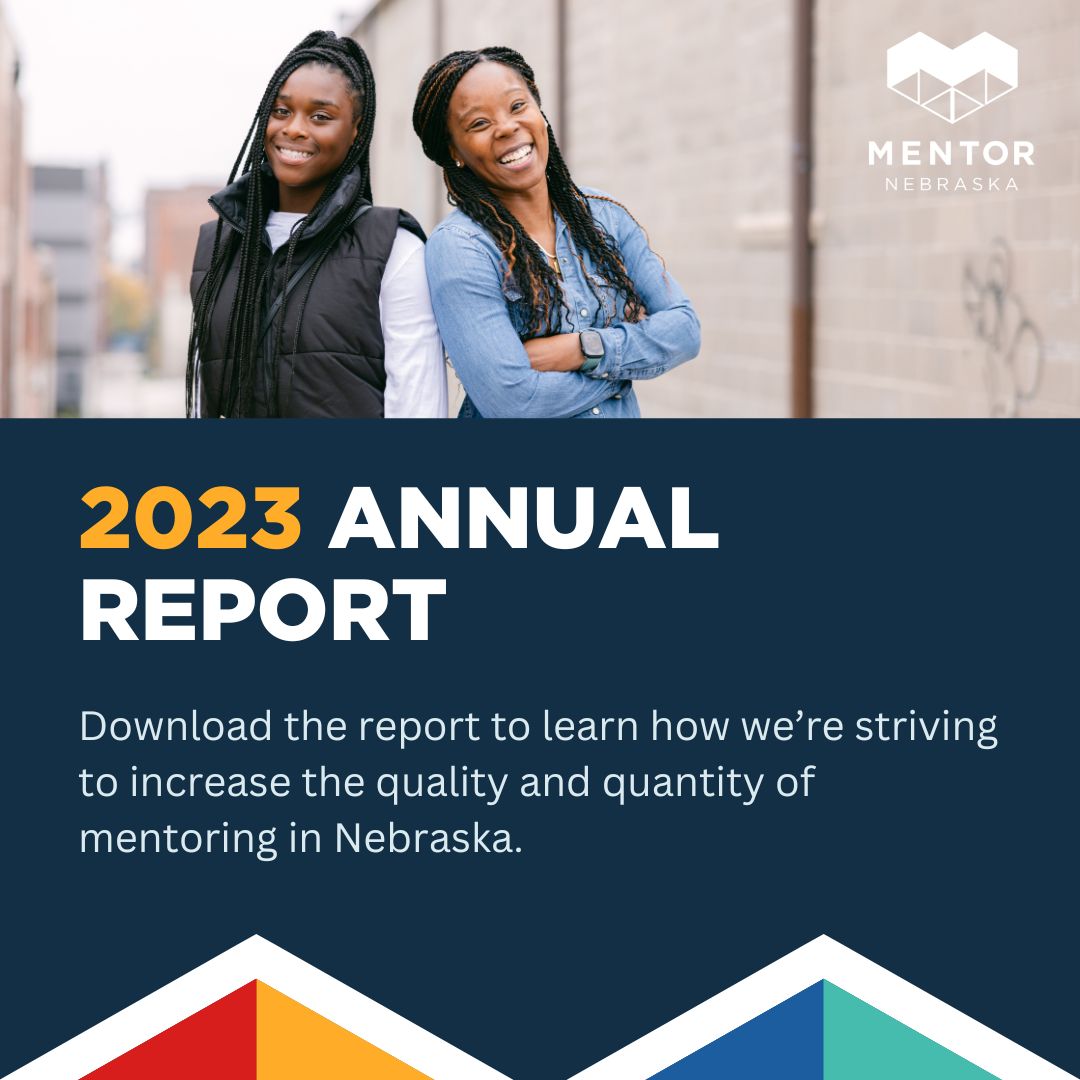 It's time to check out the 2023 #MENTORNebraska annual report! Click on the link below to get a glimpse at our team's impact. Then, when you're done be sure to share this post to spread the word! mentornebraska.org/wp-content/upl… #MentoringAmplifies @MENTORnational