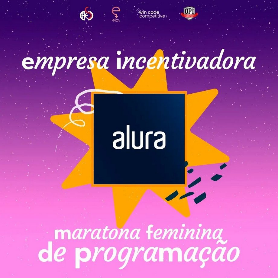 wcc_ufcg's tweet photo. A Alura, a maior escola de tecnologia do Brasil, está demonstrando seu compromisso com a diversidade e inclusão ao apoiar entusiasticamente a II Maratona Feminina da UASC como empresa incentivadora 🌟 https://t.co/BOwnW9moY5