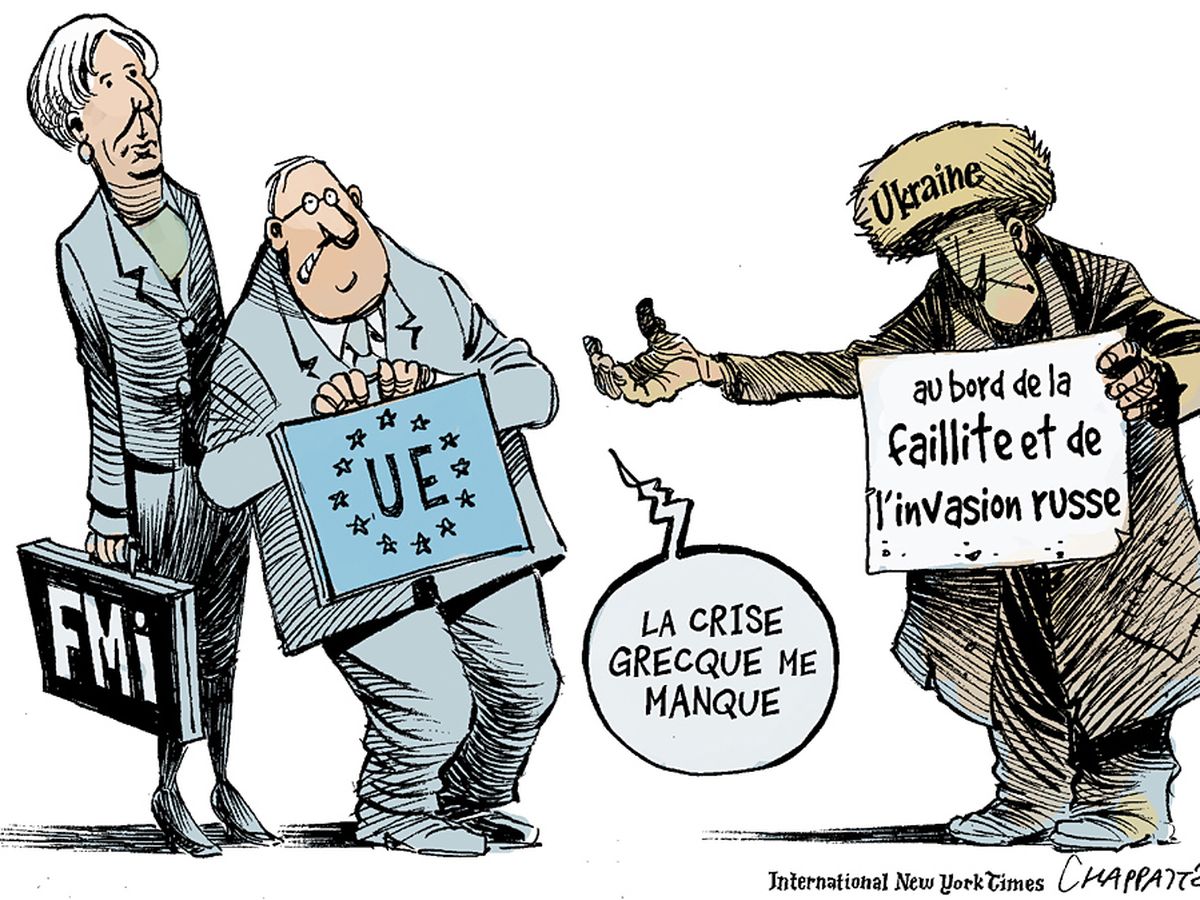 HistoryMttrs's tweet photo. 🇺🇦 #Dette #Faillitte #Guerre #Ukraine 

La conclusion pour l’Ukraine :

L'Ukraine est au bord de la faillitte.

Alors que tous les gouvernements alliés de Washington et les institutions financières internationales comme le FMI et la Banque mondiale font semblant d’être très généreux, ils augmentent en réalité la dette de l’Ukraine et cherchent à profiter de la situation créée par l’invasion russe et la guerre en cours. 

La soi-disant aide financière sous forme de crédits représente un coût politique et social très élevé : privatisations qui se font au profit d’entreprises étrangères très souvent:

• baisse des salaires
• précarisation des conditions de travail
• législation restreignant l’exercice du droit de grève et de négociation collective,... 

En plus, la dette augmente et représente en permanence un moyen de pression des créanciers sur les autorités du pays.

🎨 #EU #FMI #UE #IMF @chappatte