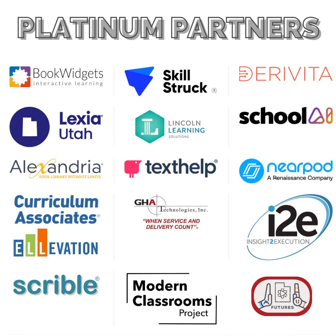 Thanks to all who came to our 2024 conference! Esp. all our platinum sponsors: @ibookwidgets @SkillStruck @derivita @LexiaLearning @LincolnLearning @GetSchoolAI @AlexandriaLib @texthelp @nearpod @CurriculumAssoc @EllevationEd @Scrible @modernclassproj @i2eEDU @GHATechnologies