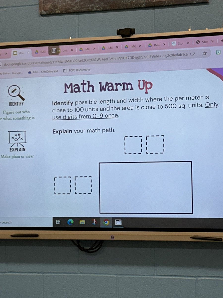 AGurnettFCPSAA's tweet photo. Infusing creativity and critical thinking in our warm-ups in ALP as we revisit our work with thinking verbs at UES! Way to set the bar high with rigor and scaffolding for ALL students #UEShawks https://t.co/G37dgMruhE