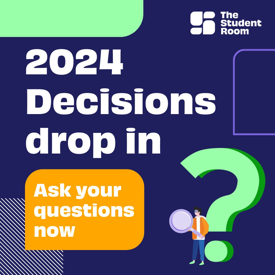 Our 2024 decisions drop-in is still open! 💬 Get advice, support, and help with your decision-making from our friendly and supportive community 💻 ow.ly/ZPYB50QUnGe #UniversityChoices #University #Clearing #Uni #TheStudentRoom