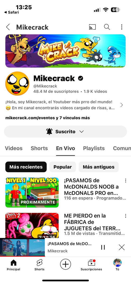 Oficialmente vuelve le más grande chavales!! 😍: youtube.com/live/w6BtqIEx1…