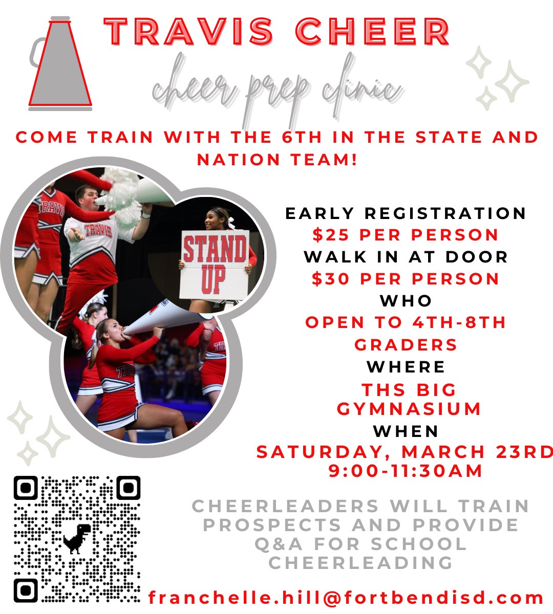 DON’T FORGET!!! Our clinic is tomorrow. We can’t wait to see you there!!